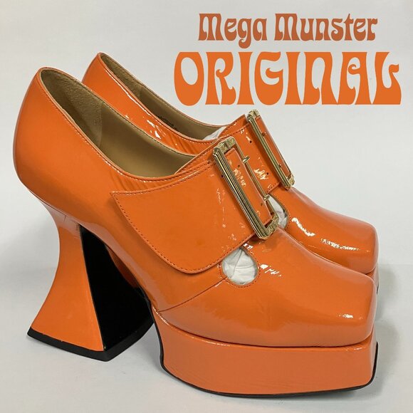 John Fluevog Shoes - *BRAND NEW!* Fluevog 2020 Mega Munster ORIGINAL, Orange, Size 9 (best for 8.5)!